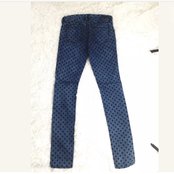 BLANK NYC GIRLS SKINNY JEANS PANTS BLUE WITH BLACK - Picture 3 of 7